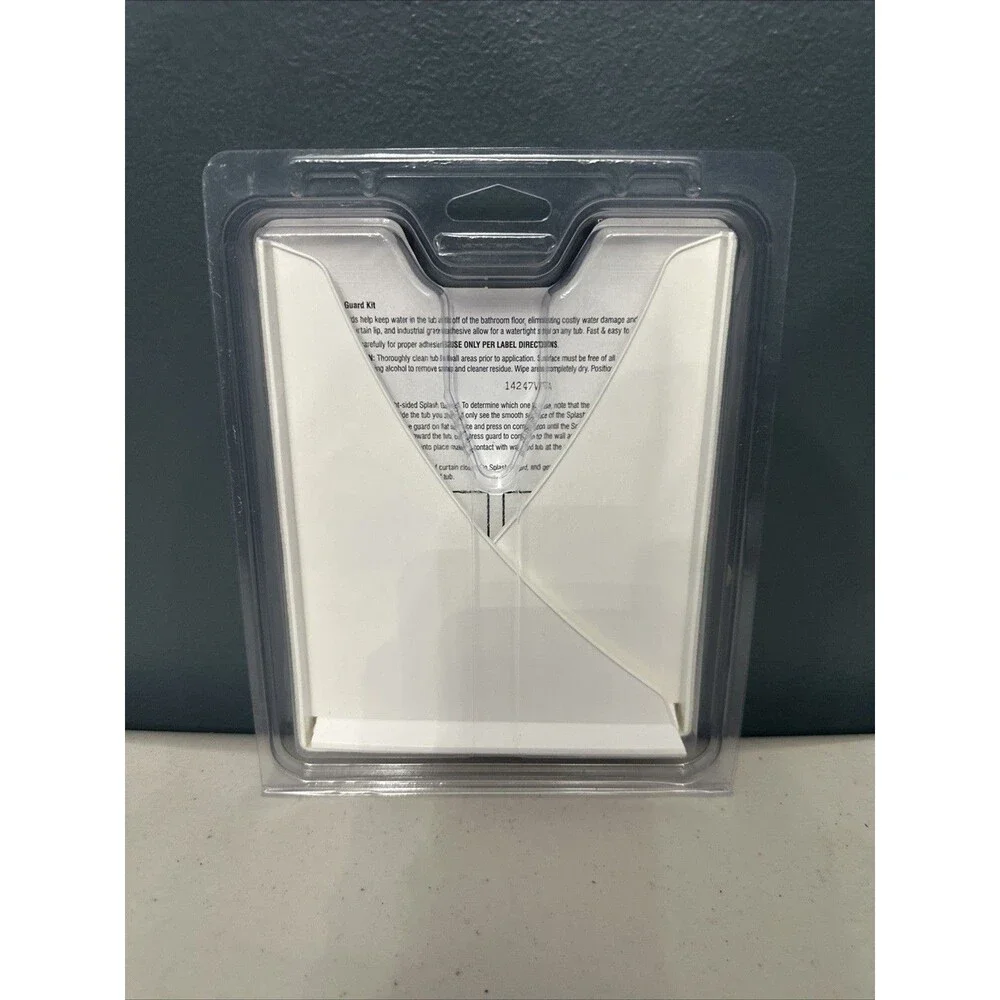 Magic White Tub & Shower Splash Guard 2 Count Magic Kit NEW NEVER OPENED
